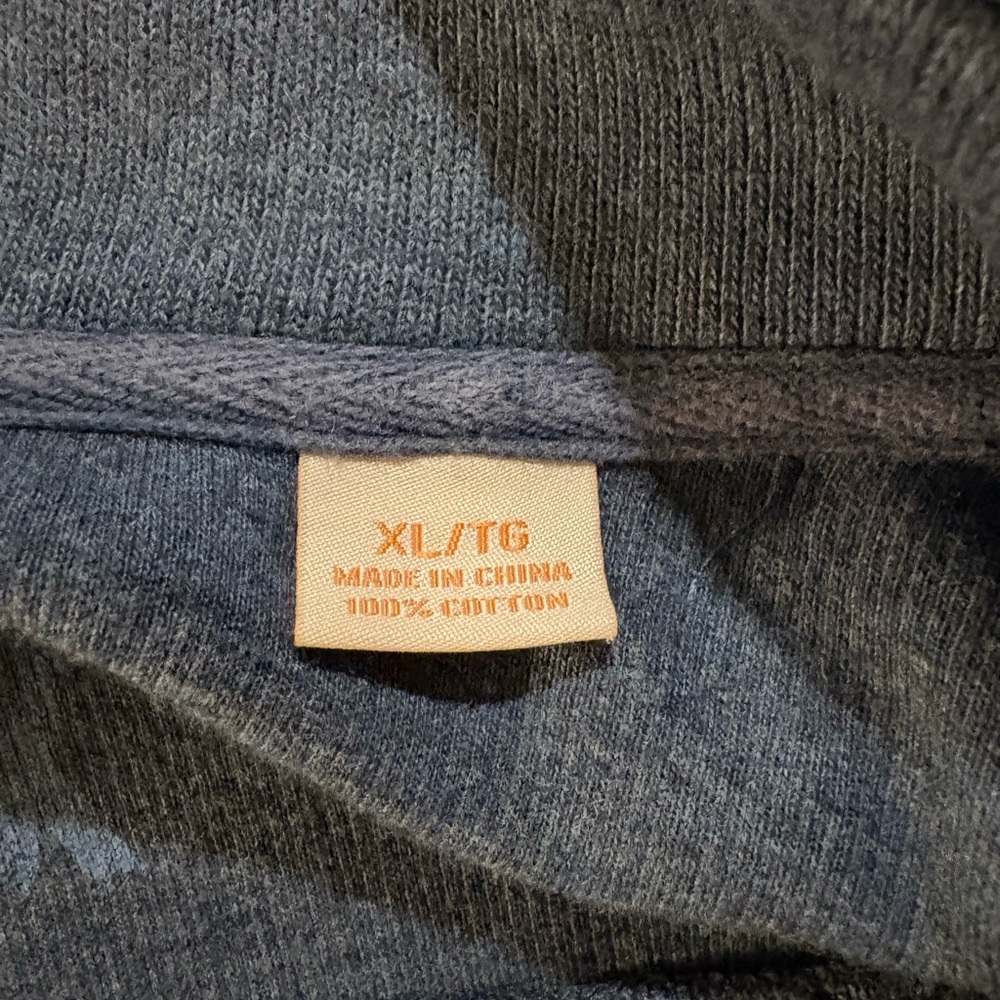 Tommy Bahama Men’s Dark Blue Quarter-Zip Pullover Sweater - Picture 5 of 6